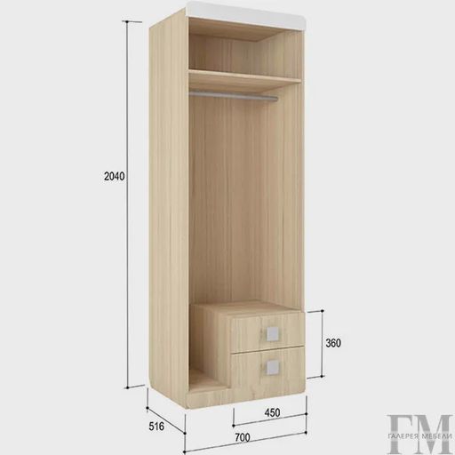 Шкаф «Стиль 2», кофе